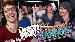 LINKIN PARK Carpool Karaoke w Chester Bennington amp Ken Jeong  REACTION [upl. by Rosenzweig]