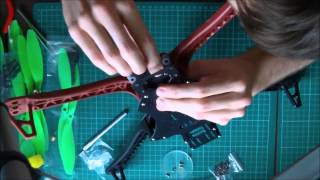 RCTimer Spider4A1 FPV QuadCopter Timelapse Build  Part 1 Frame [upl. by Talie35]