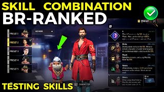 Finding Character Combination For BRranked  Best character combination for free fire [upl. by Antoni]