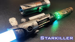 Кастомный световой меч Галена Марека  Galen Mareks custom lightsaber review  Warsabers Starkiller [upl. by Bohon]