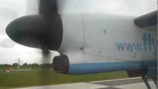 Flybe Dash8 Q400 Takeoff from Southampton International [upl. by Placidia172]