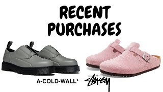 ACOLDWALL x Dr Martens 1461 Graphite amp Stussy x Birkenstock Boston Clog Pink  Recent Purchases [upl. by Tay876]