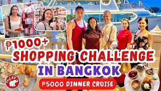 ₱1000 SHOPPING CHALLENGE amp ₱5000 SHANGRILA DINNER CRUISE  Team Chef RV in Bangkok [upl. by Brindle]