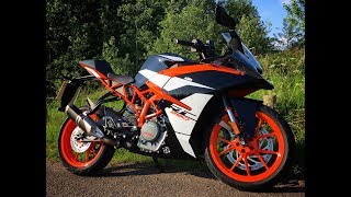 2017 KTM RC390 Review [upl. by Anaizit805]