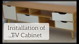 How to Install TV Cabinet TV Rack from Shopee [upl. by Eamon]