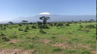 Espectacular vista del Monte Kilimanjaro desde el Parque Nacional Amboseli Kenia [upl. by Noek]