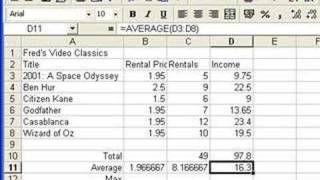 Microsoft Excel Tutorial for Beginners 4  Functions Formulas [upl. by Daniell]