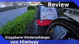 Himiway Klappbarer FahrradKinderanhänger Review 2024 [upl. by Peppie]