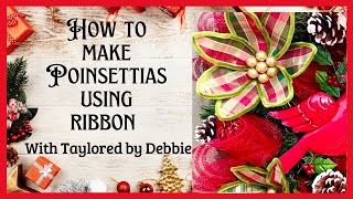 Poinsettia Flower Tutorial  Poinsettia Wreath Tutorial  Poinsettia  Christmas Decoration Ideas [upl. by Hayimas]