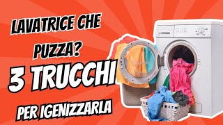 3 trucchi per pulire la lavatrice Lavatrice che puzza perte [upl. by Letisha]