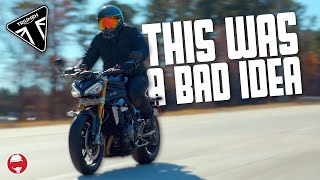 I tried commuting on a Triumph Speed Triple RS  2022 Triumph Speed Triple RS Highway Riding [upl. by Bart]