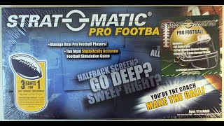 Super Advanced STRATOMATIC FOOTBALL With Alternate Play Calling Chart By IDJ Test Game [upl. by Daughtry]