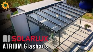 Solarlux Atrium Glashaus mit Faltanlage kombiniert [upl. by Rodgers955]