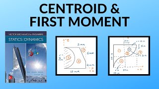 Statics Centroid amp First Moment of Area  Part 1  Practice Problem [upl. by Abelard]