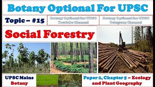 Social Forestry Agroforestry Community Extention amp Farm Forestry Types Importance botany [upl. by Ahsinert]