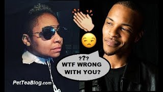 TI Claps Back at Raven Symone for Repost about Black Rappers 👏👀 [upl. by Tomkin]