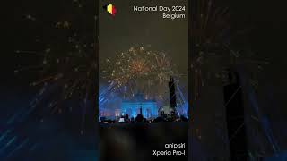 Shorts Celebrate Belgium  National Day 2024 Fireworks  Drone  Laser [upl. by Assylla520]