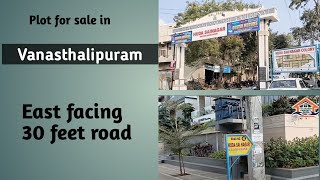 Plot for sale in vanasthalipuramEast facing544 SqyardsHyderabadHyderabad Property ShowPno61 [upl. by Arad]