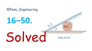 16–50 The center of the cylinder is moving to the left with  Engineering Mechanics [upl. by Dorelia]