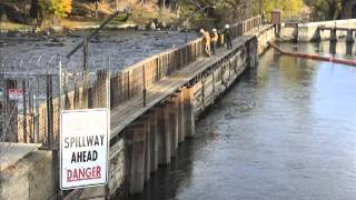 Timelapse Mirror Pond Drawdown and dam inspection [upl. by Faubert904]