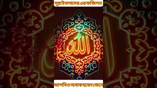 সূরা ইখলাসের ফজিলত জানুনislamicvideo viralshorts islam islamicvideo [upl. by Urion]