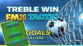 TREBLE WIN Goals galore FM20 Tactic  Testing Knaps blue matter [upl. by Reviere]