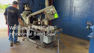 Lot 541 WellSaw 1118 13 x 18 Horizontal Band Saw [upl. by Paul490]