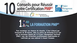 Les 10 conseils pour reussir sa certification PMP® du PMI® [upl. by Dionne]