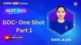 GOC One Shot Part 1 I NCERT  Chemistry  Rakhi Jajoo [upl. by Yraek]