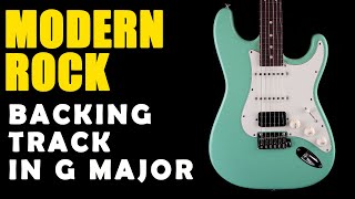 Modern Rock Backing Track in G Major  Easy Jam Tracks [upl. by Ingaborg134]