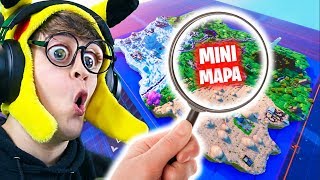 Fortnite en MINIATURA Nuevo Modo Mini Mapa en Fortnite Battle Royale  Tiny map con código [upl. by Arzed]