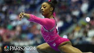 Simone Biles DOMINATES Core Hydration Classic in first meet of Olympic cycle  NBC Sports [upl. by Katrina]