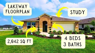 Tour the Lakeway Floorplan by DR Horton at Carillon in Manor TX [upl. by Llekcir747]