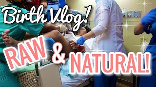 NO EPIDURAL BIRTH VLOG hospital birthing tub NATURAL LABOR [upl. by Anair]