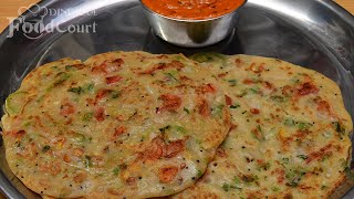 Simple Breakfast Recipe in Lockdown Wheat Flour Onion Dosa Wheat Dosa [upl. by Ginzburg]