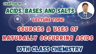 Sources and Uses of Naturally Occurring Acids  Uses of Natural Acids  Chemistry  Standard Academy [upl. by Yrelbmik]