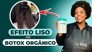 COMO ALISAR CABELO CACHEADO COM BTOX ORGANIC DA LE PRÖ [upl. by Artemas]