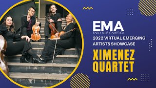 Ximenez Quartet  2022 Virtual Emerging Artists Showcase [upl. by Neelyar]