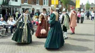 ELIZABETHAN DANCING AND COSTUME ON SHAKESPEARE BIRTHDAY PART 2 [upl. by Oicangi]