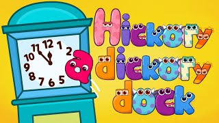 Hickory dickory dock with ZooZooSong monsters  Telling time in English [upl. by Kan]