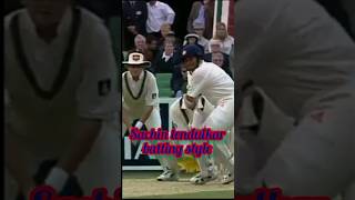 cricket 🏏sachin tendulkar batting style 🏏indiancricketer sports trendingshorts shorts [upl. by Drolyag]