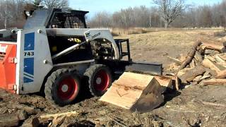 Bobcat log splitter [upl. by Ecneret]