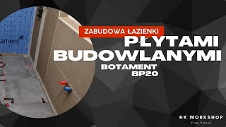 Zabudowa Łazienki płytami budowlanymi BOTAMENT BP20 [upl. by Annia]