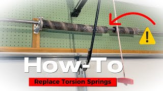 Simple Tutorial on Garage Door Spring Replacement [upl. by Atterahs]