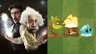 Albert Einstein And Nikola Tesla PvZ2 Meme 2 [upl. by Treborsemaj294]