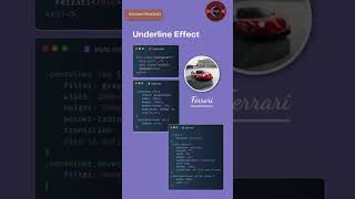 Create Stylish Underline Hover Effect with CSS  Simple amp Elegant shortvideo [upl. by Olnton]