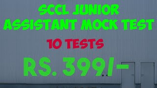 Singareni Junior Assistant 2021 Exam  Grand Online Mock Tests Series for SCCL JA Shorts [upl. by Thorley]