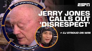 Jerry Jones calls out DISRESPECT after Cowboys loss 🫢  CJ Stroud on Texans win  SC with SVP [upl. by Romeo]