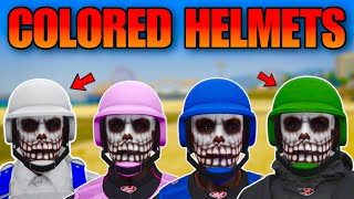 UPDATE HOW TO GET EVERY COLORED BULLETPROOF HELMET IN GTA 5 ONLINE AFTER PATCH 168 [upl. by Eberhard]