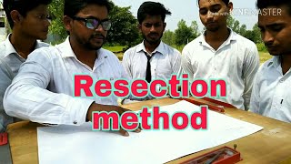 Resection method by Plane Table Surveying in Hindi [upl. by Ninerb]